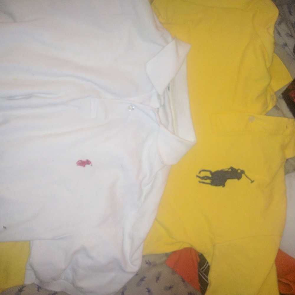Lot of 5 polos and one Tommy 3 never worn